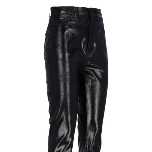 Saint Laurent  High Waisted Shiny Effect Jeans - Picture 8 of 16